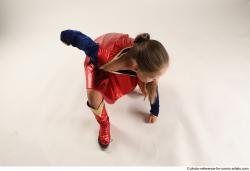 VIKY SUPERGIRL KNEELING POSE